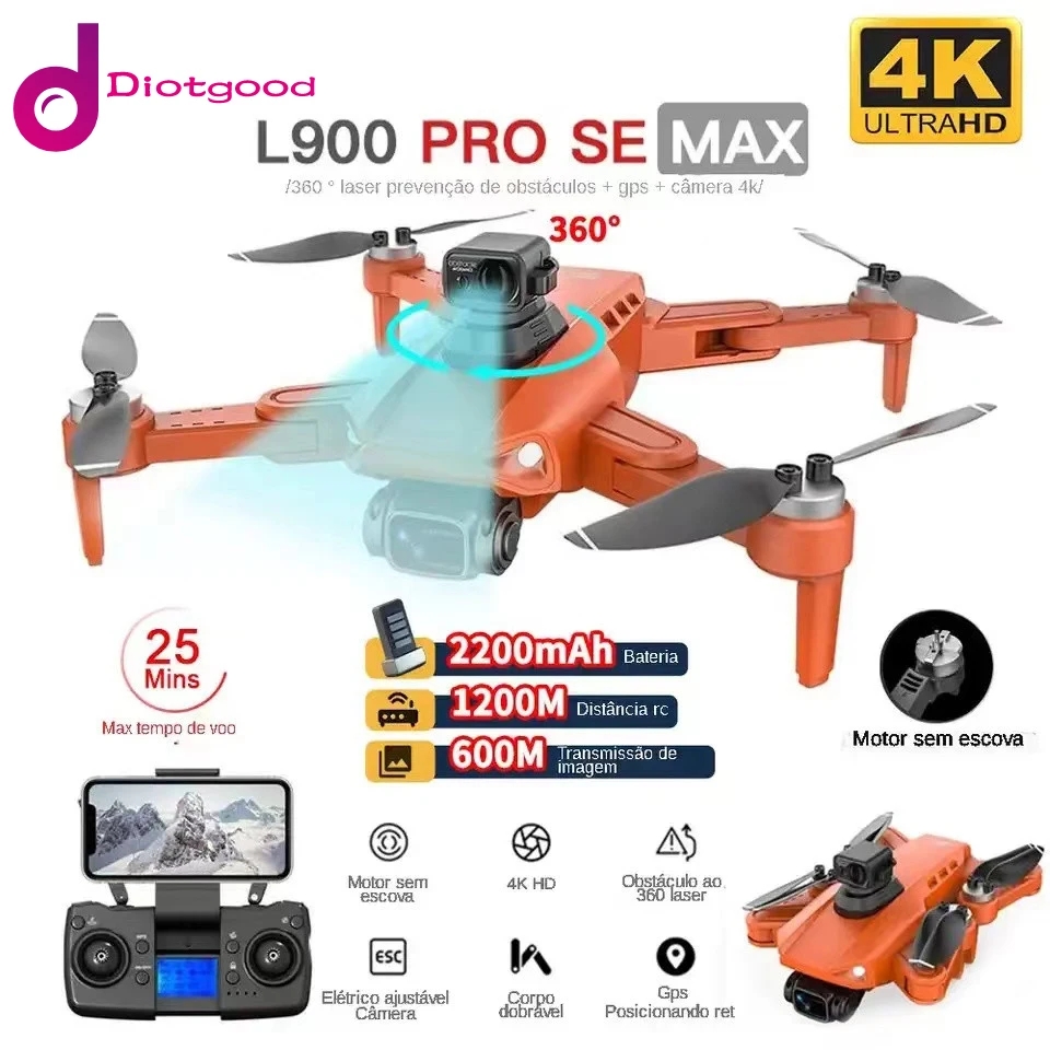 Jjrc Drone X12 - Drone Quadcopter FPV sem escova dobrável,