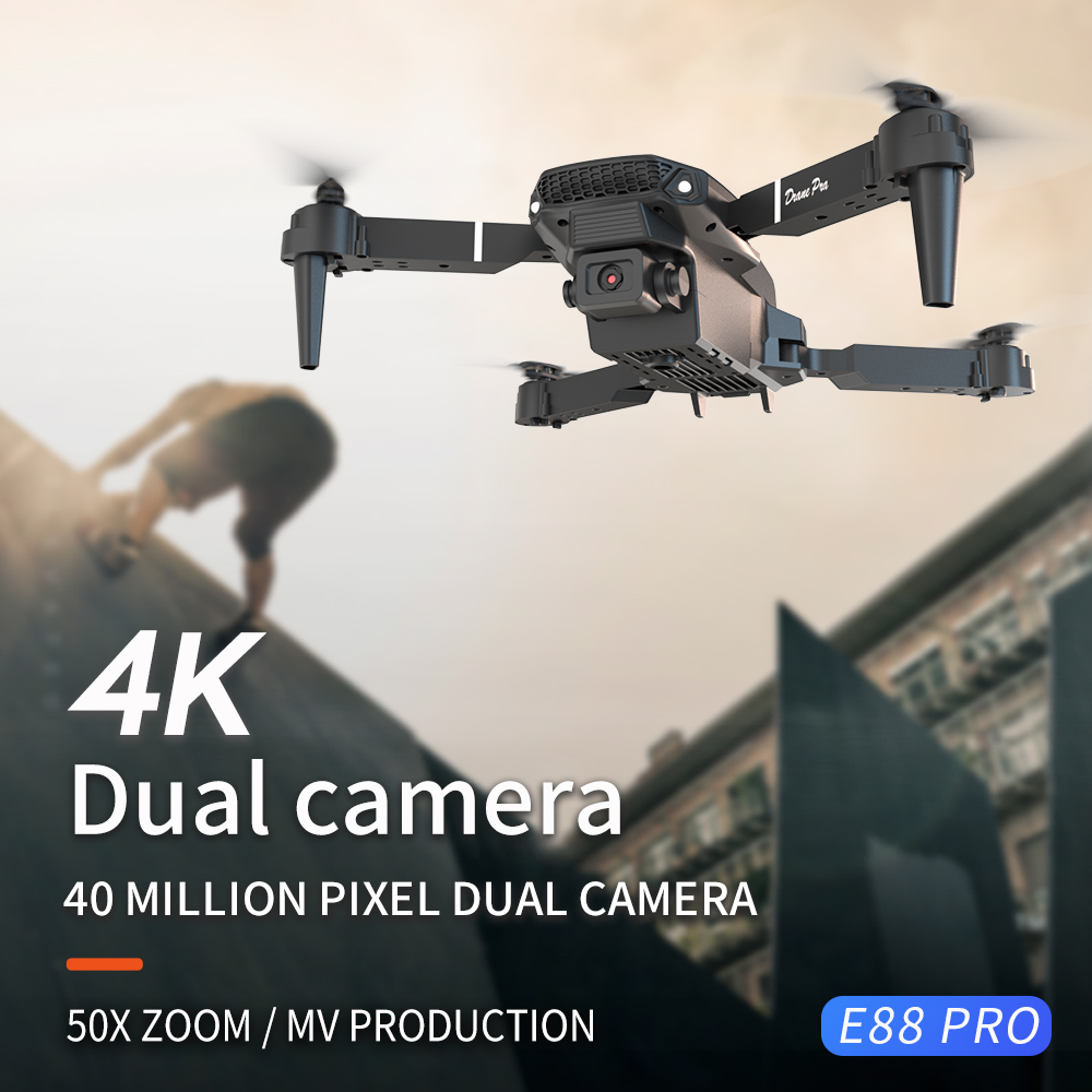 2026 NOVO E88 Drone RC Profiss - Eachine Drone E58 avaliação e preço