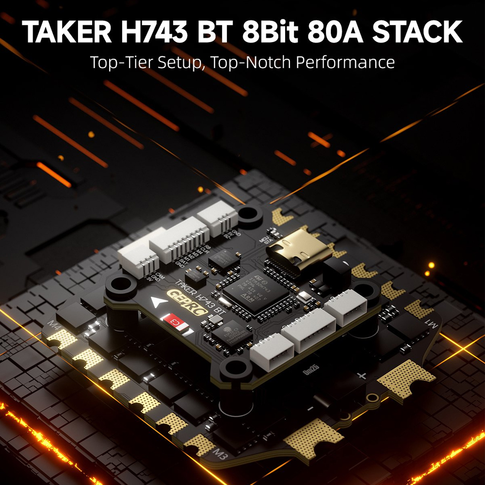 GEPRC TAKER H743 BT 8Bit 80A S - Drone Gimbal Controller avaliação e preço