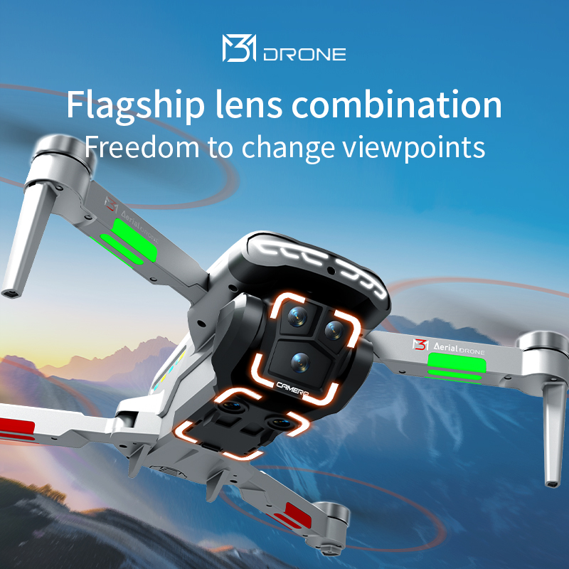 M3 drone profissional 4k hd fo - Drone Gimbal Brushless avaliação e preço