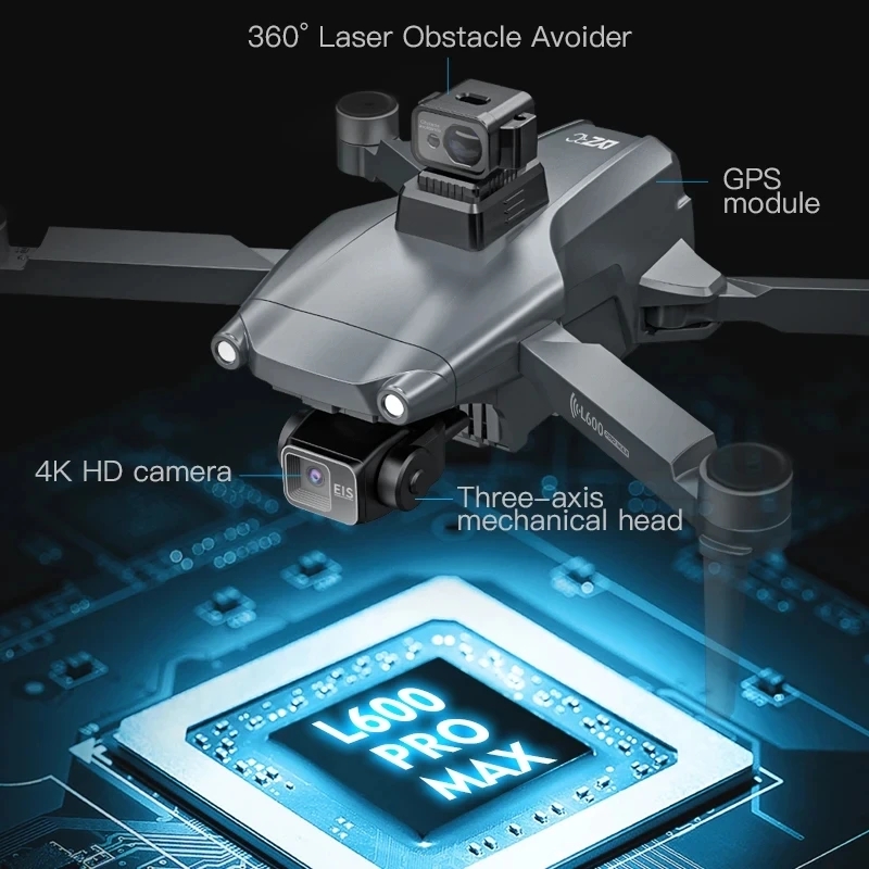 L600 pro max gps drone profiss - Drone Gimbal Case avaliação e preço