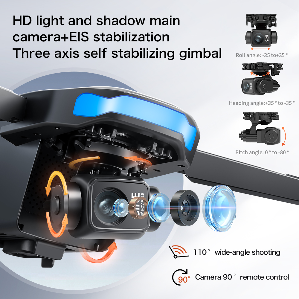 Novo Drone S-X1 MAX GPS 8K Pro - Drone Gimbal Case avaliação e preço